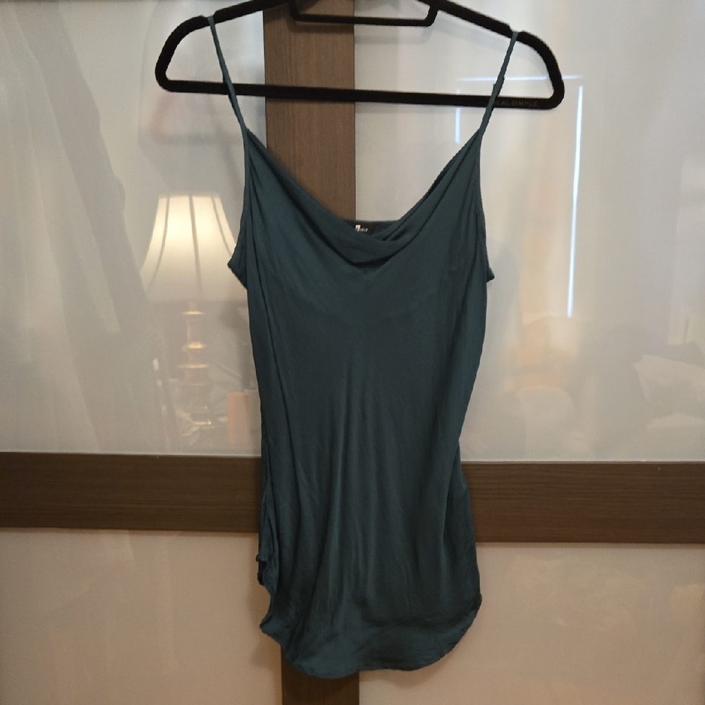 7 For All Mankind Green Camisole